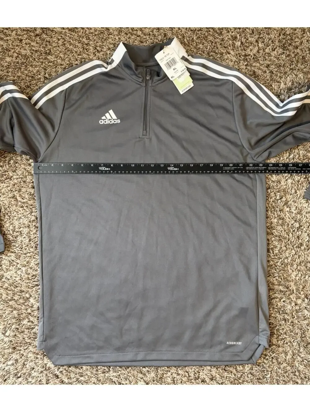 Adidas Men’s Tiro 21 TR Sweatshirt Soccer Football Track Top Size XL Gray New